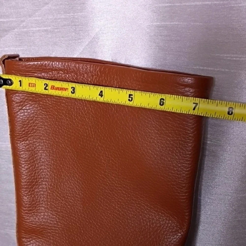 Italian Stylish Women's Brown Over the‎ Knee Leather Boots Size 41 EUR- 10 US